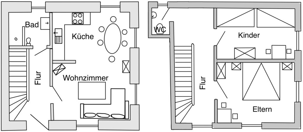 Grundriss Dorfblick